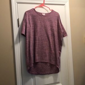 LulaRoe XS Irma in Heathered Pink